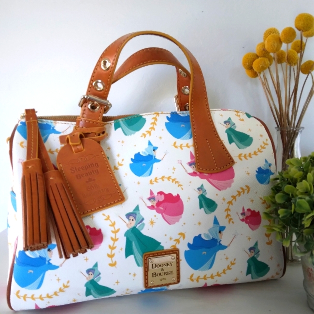 RARE Sleeping Beauty Princess Fairies Disney Dooney & Bourke Satchel